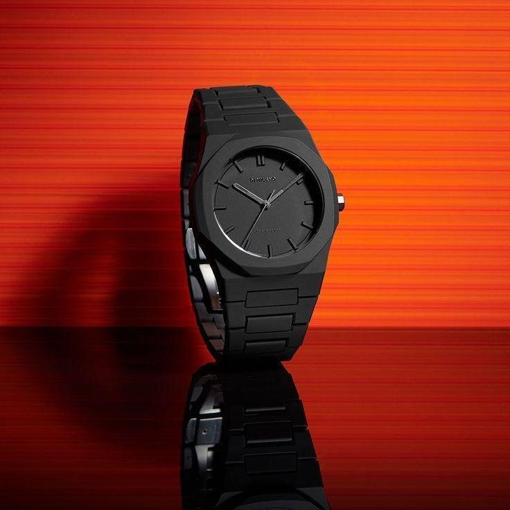 Men's Black Aluminum Analog Watch Water Resistant - Image 2