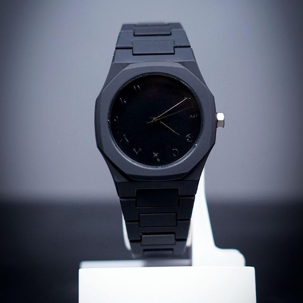 Men's Black Aluminum Analog Watch Water Resistant - Image 4