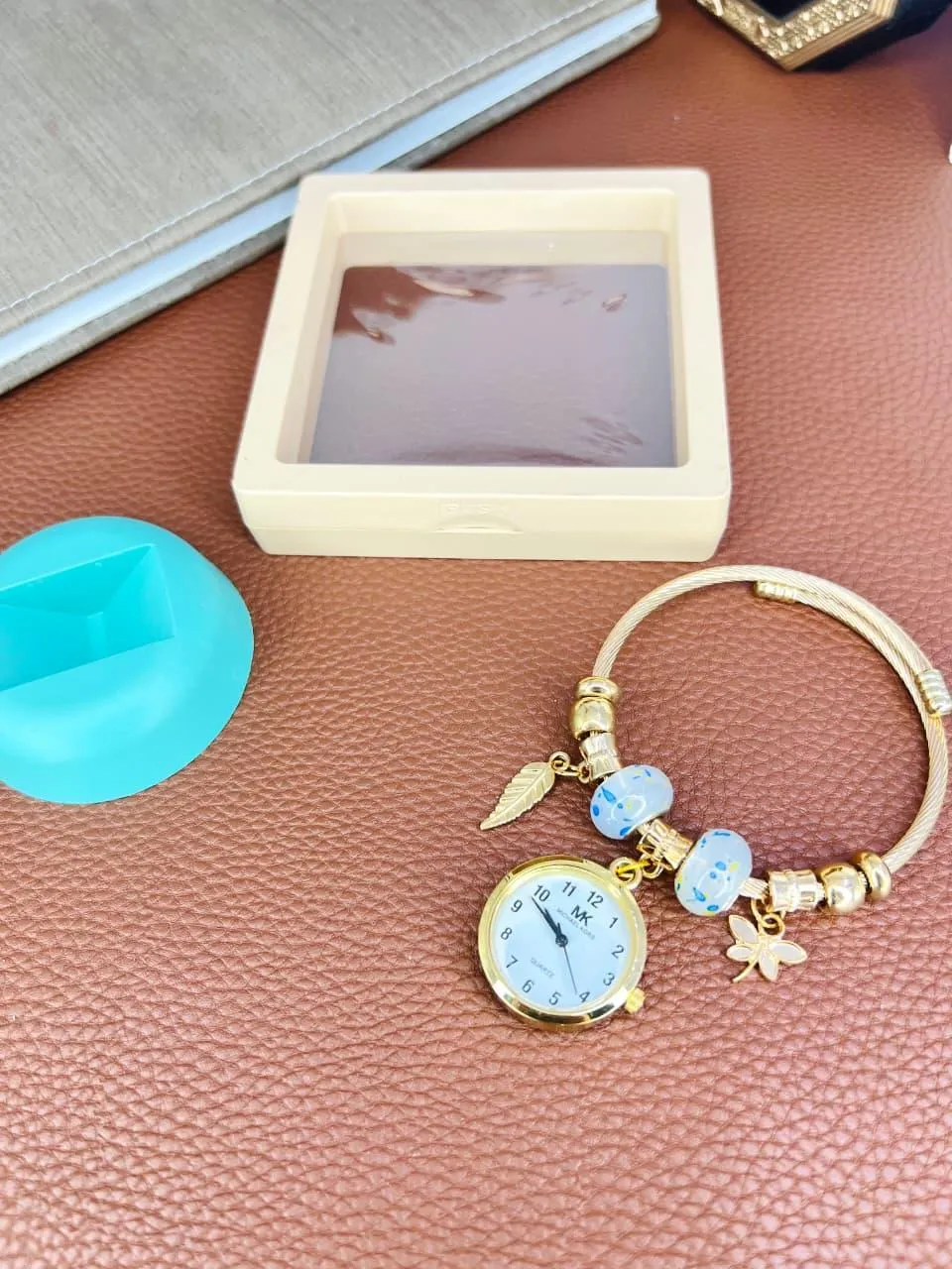 Luxury Gold Charm Bracelet Watch for Women - Image 4